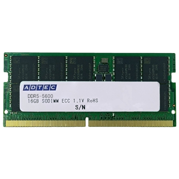 DDR5-5600 SO-DIMM ECC 16GB 1Rx8 ADS5600N-E16GSB