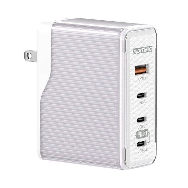 Power Delivery 3.1Ή GaN AC[d/150W/USB Type-C 3|[g Type-A 1|[g/p[v APD-V150AC3-PU