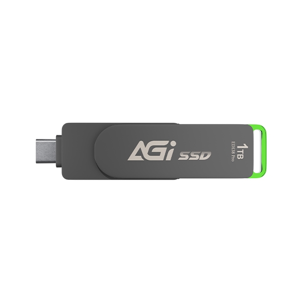 AGI ED138 Pro スティック型 ポータブルSSD for TV Recording 1TB (USB