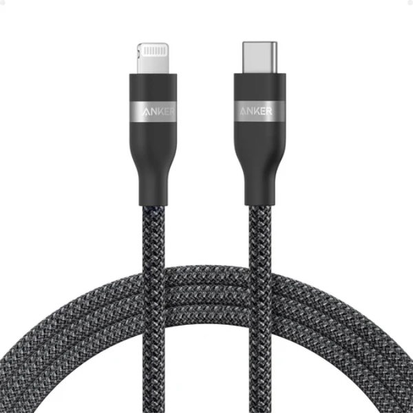 Anker USB-C & ライトニング ケーブル (高耐久ナイロン) 0.9m ブラック A82B2011