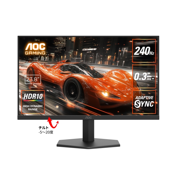 �Q�[�~���O�t���f�B�X�v���C 23.8�^/1920×1080/HDMI�ADisplayPort/�u���b�N/�X�s�[�J�[:�Ȃ�/240Hz 24G11ZE/11