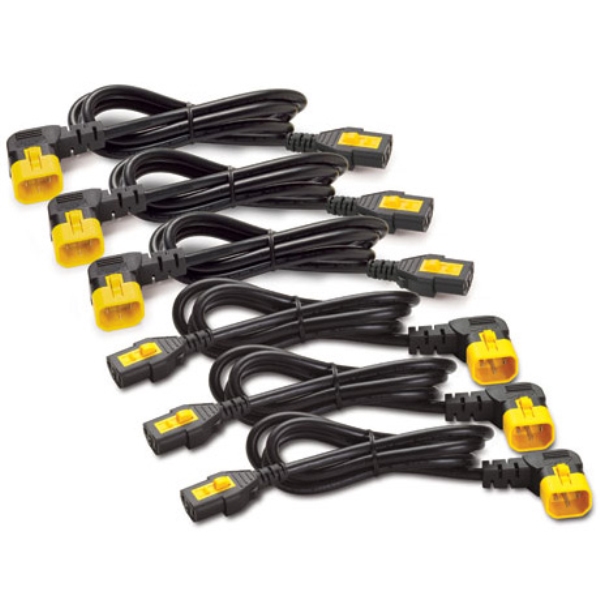 Power Cord Kit (6 ea) Locking C13 to C14 (90 Degree) 1.2m AP8704R-WW