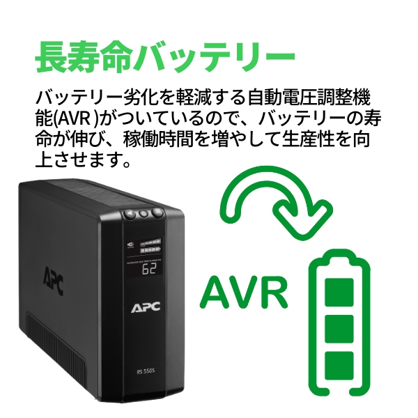 A.P.C - APC RS 1200S　UPS　無停電電源装置 BR1200S-JP - APC UPS 無停電電源装置 単相 RS 1200VA 正弦波