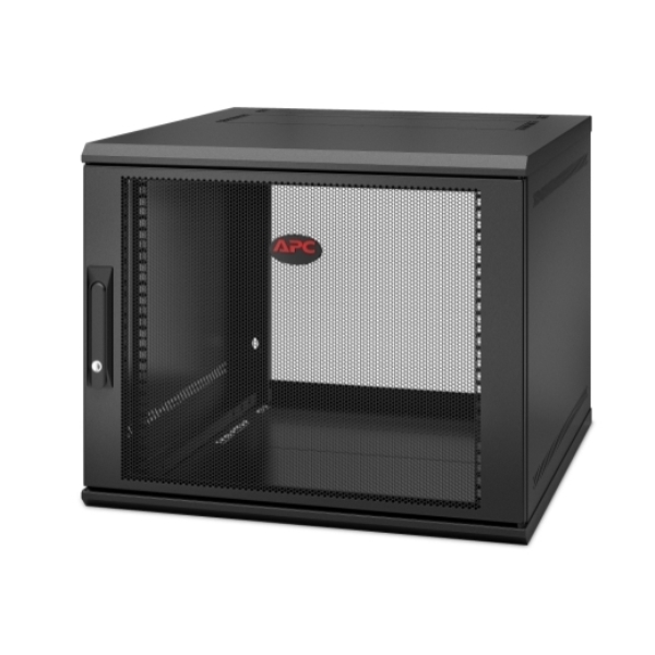 NetShelter WX 9U Single Hinged Wall-mount Enclosure 600mm Deep AR109SH6