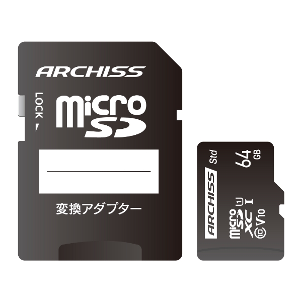 microSDXC Card 64GB UHS-1 Class10 SDϊA_v^[t pbP[W AS-064GMS-SU1