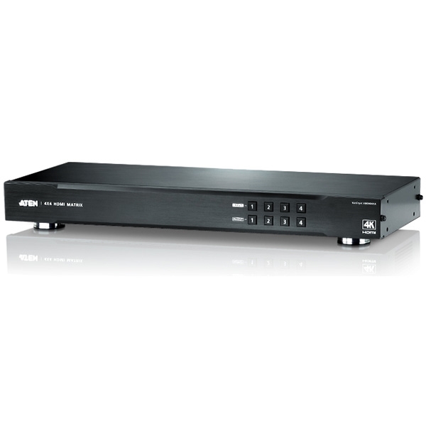 4入力4出力 4K対応 HDMIマトリックスビデオスイッチ VM0404HA