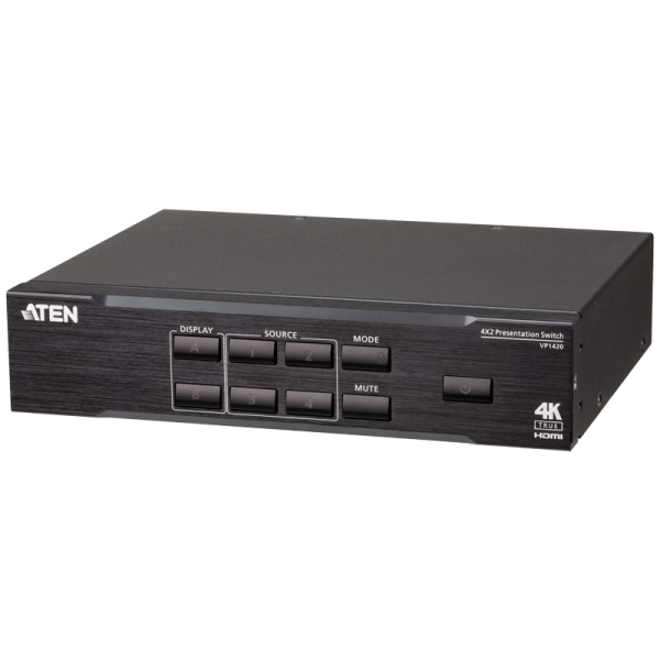 4入力2出力プレゼンマトリックススイッチャー(4K60p対応) VP1420