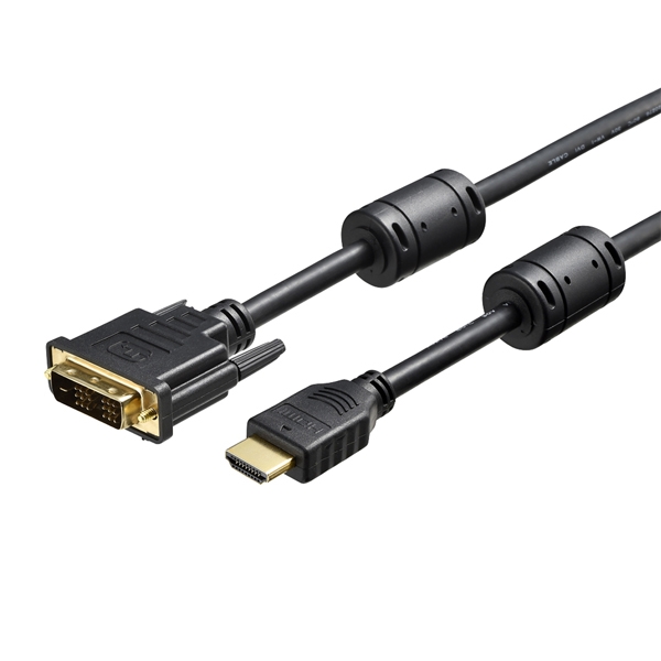 HDMI:DVIϊP[u RAt 1.0m ubN BSHDDV10BK