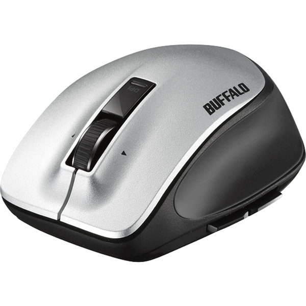 無線 レーザー プレミアムフィットマウス Mサイズ シルバー BSMLW500MSV