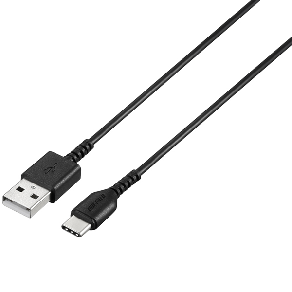 USB2.0ケーブル(Type-A to Type-C) 2.0m ブラック BSMPCAC120BK