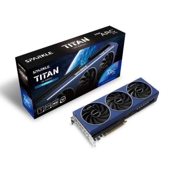 SPARKLE A770T-16GOC/Intel ArcA770 TITAN OC Edition/16GB GDDR6/8K ULTRA HDΉ/OtBbN{[h SA770T-16GOC