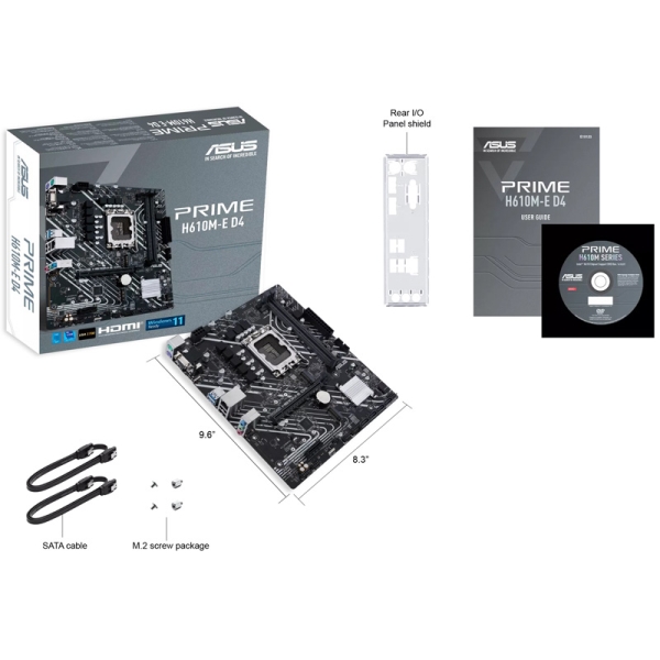 ASUS TeK Intel H610チップセット搭載 LGA1700 mATXマザーボード