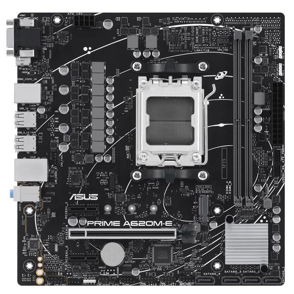 ASUS TeK AMD B620チップセット搭載 AM5 microATXマザーボード