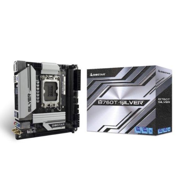 Intel B760 `bvZbg Mini-ITX}U[{[h/Intel LGA1700\Pbg/DDR5[ B760T-SILVER