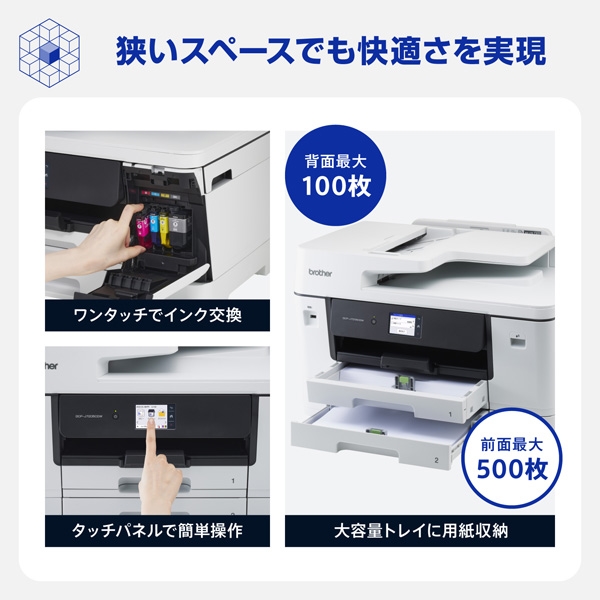 【用紙付き】A3インクジェット複合機 ブラザー工業 A3インクジェット複合機 (コピー/プリント/スキャン/自動