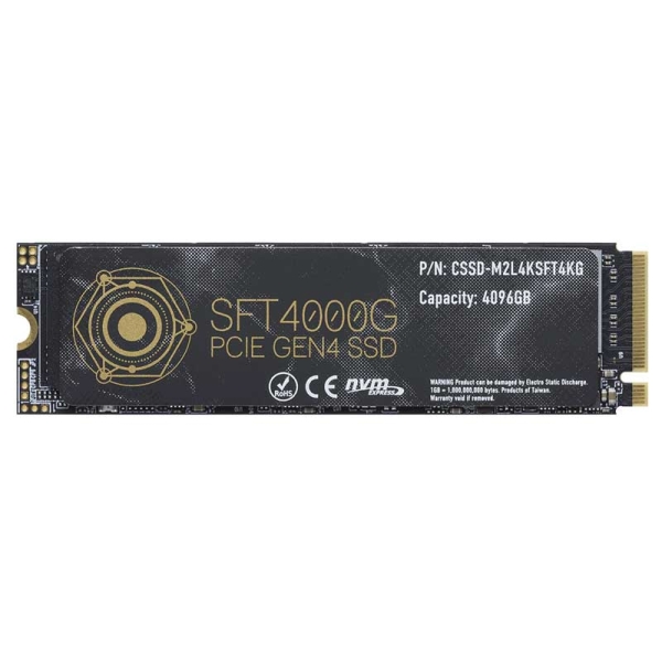 CFD SFT4000G V[Y M.2 2280 NVMe PCIe Gen4 SSD 4TB ɔq[gVNt Q[[h 3Nۏ CSSD-M2L4KSFT4KG 4988755-067201