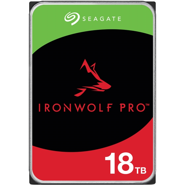 Seagate IronWolf Pro 3.5yf[^3Ntz18TB HDD(CMR)[J[5Nۏ 24ԉғ PCANASp RVZT[t ST18000NT001