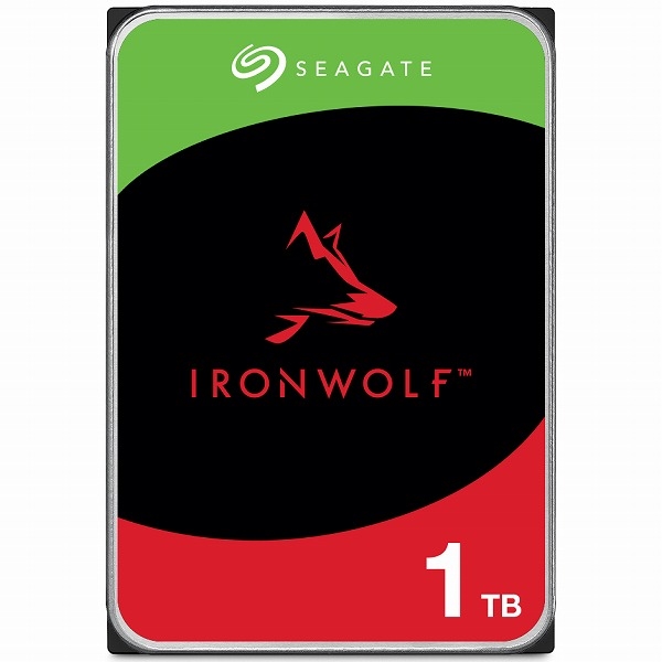 IronWolf 3.5yf[^3Ntz 1TB HDD(CMR)[J[3Nۏ 256MB 5400rpm 24ԉғ PCANASp RVZT[t ST1000VN008