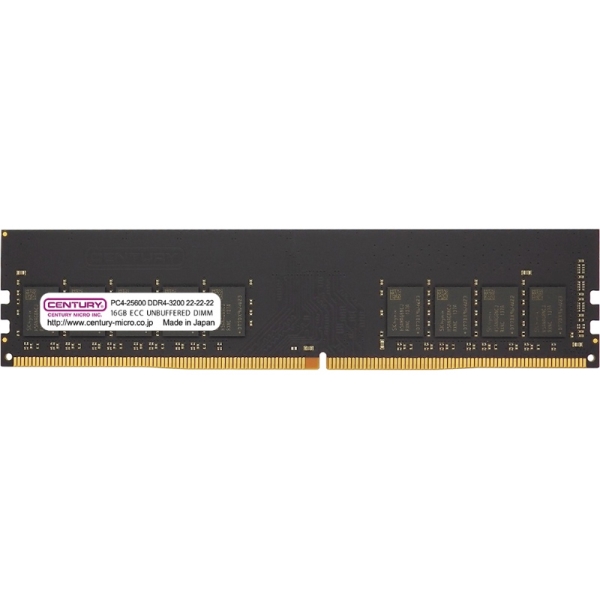 T[o[E[NXe[Vp PC4-25600/DDR4-3200 16GB 288pin Unbuffered-ECC DIMM 1Rank 1.2v { CB16G-D4UE3200H