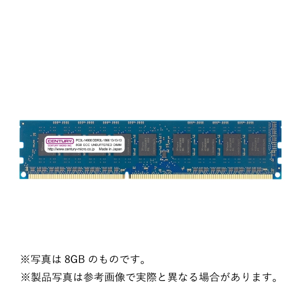 T[o[/WSp PC3L-14900/DDR3L-1866 4GB 240pin ECC UDIMM 1.5V/1.35Vp { CD4G-D3LUE1866