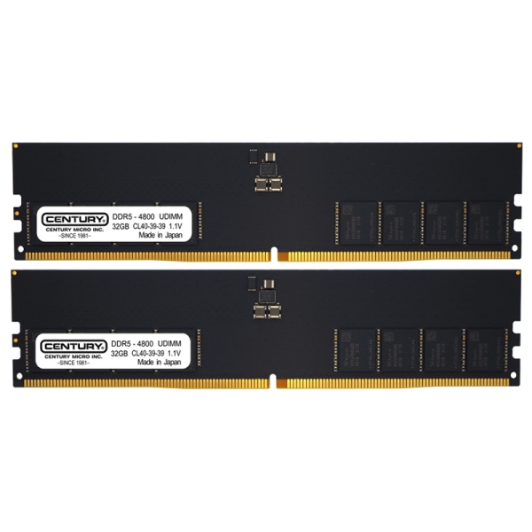 fXNgbvp PC5-38400/DDR5-4800 288pin Unbuffered_Non-ECC_DIMM 2Rank 1.1v 64GB kit(32GB×2) { CB32GX2-D5U4800