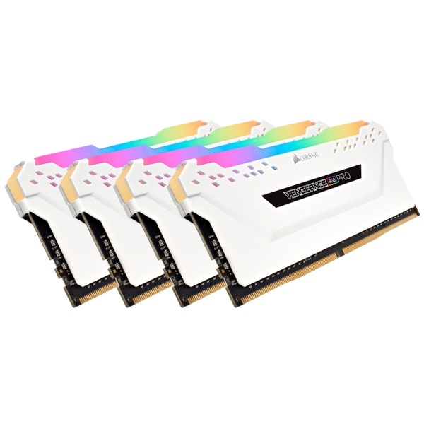 DDR4 3200MHz 8GBx4 288pin DIMM Unbuffered 16-18-18-36 Vengeance RGB PRO White CMW32GX4M4C3200C16W