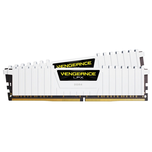 DDR4 3200MHz 8GBx2 288pin DIMM Unbuffered 16-18-18-36 Vengeance LPX White Heat spreader CMK16GX4M2B3200C16W