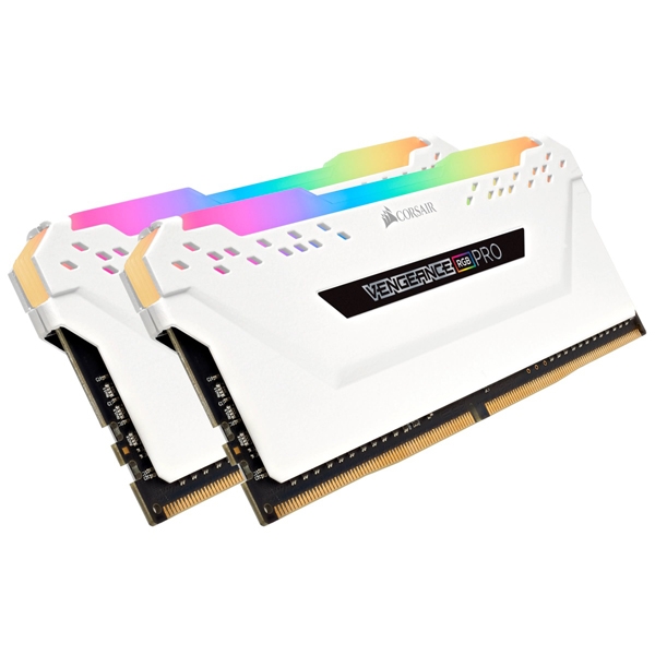 DDR4 3600MHz 8GBx2 288pin DIMM Unbuffered Vengeance RGB PRO White Heat spreader RGB LED CMW16GX4M2D3600C18W