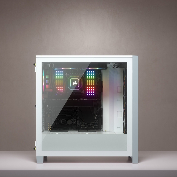 コルセア ATX ミドルタワー PCケース iCUE 4000X RGB Tempered Glass