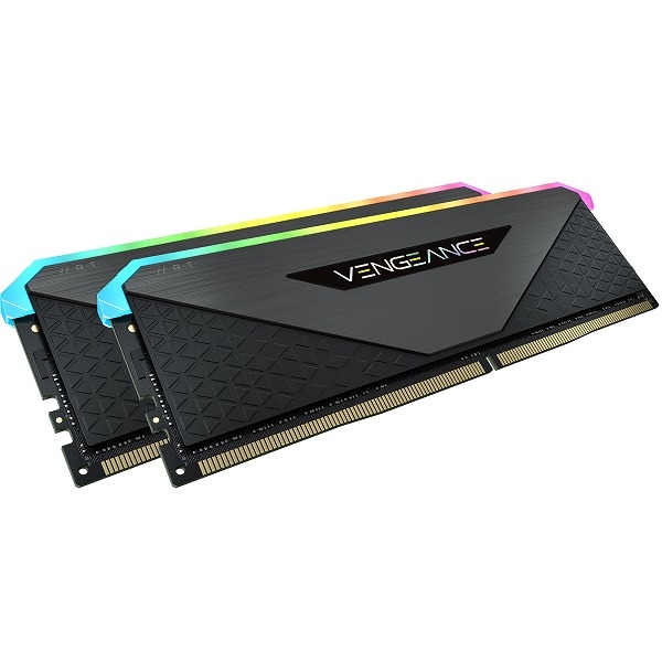 DDR4 3200MHz 16GB(8GBx2) UDIMM 16-20-20-38 VENGEANCE RGB RT Black 1.35V for AMD Ryzen CMN16GX4M2Z3200C16