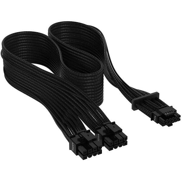 Premium Individually Sleeved 12+4pin PCIe Gen 5 Type-4 600W 12VHPWR Cable Black CP-8920331