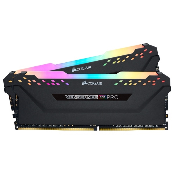 DDR4 3200MHz 8GBx2 DIMM Unbuffered 16-20-20-38 XMP 2.0 VENGEANCE RGB PRO Black 1.35V CMW16GX4M2E3200C16