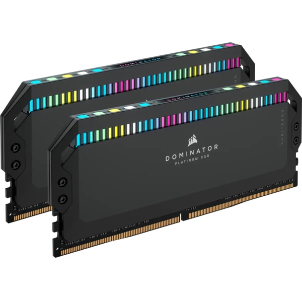 DDR5 5600MHz 64GB(32GBx2) UDIMM 40-40-40-77 DOMINATOR PLATINUM RGB Black RGB LED 1.25V CMT64GX5M2B5600C40