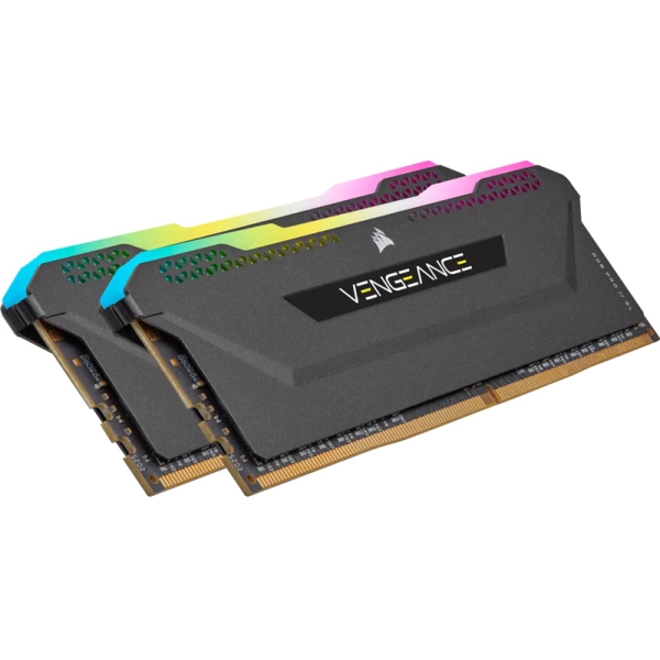 DDR4 3600MHz 16GB(8GBx2) DIMM Unbuffered 16-18-18-36 VENGEANCE RGB PRO SL Black 1.35V for AMD CMH16GX4M2Z3600C16