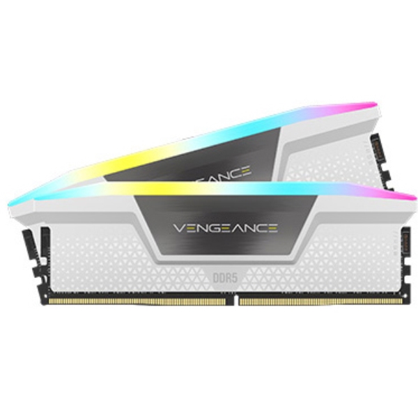 DDR5 6200MHz 32GB(16GBx2) UDIMM 36-39-39-76 XMP 3.0 VENGEANCE RGB DDR5 White 1.3V CMH32GX5M2B6200C36W