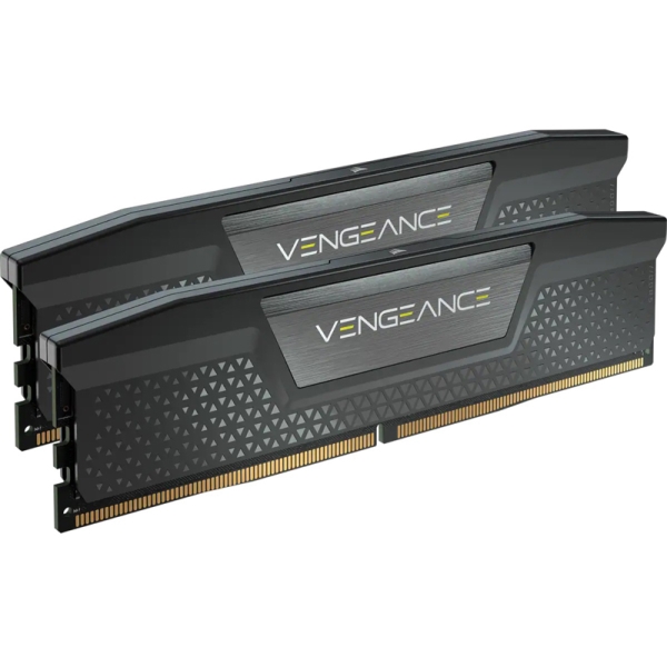 DDR5 6000MT/s 64GB(32GBx2) UDIMM 40-40-40-77 OC PMIC XMP 3.0 VENGEANCE DDR5 Black 1.35V CMK64GX5M2B6000C40