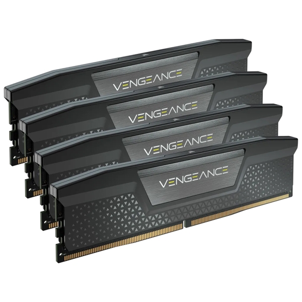 DDR5 5600MT/s 128GB(32GBx4) UDIMM 40-40-40-77 XMP 3.0 VENGEANCE DDR5 Black 1.25V CMK128GX5M4B5600C40