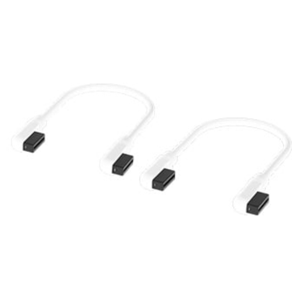 iCUE LINK Cable 2x 135mm with Slim 90° connectors White CL-9011134-WW