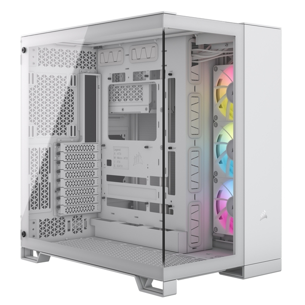 ~h^[^PCP[X iCUE LINK 6500X RGB Mid-Tower ATX Dual Chamber White CC-9011270-WW