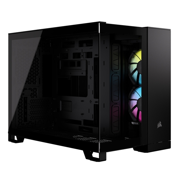 ~h^[^PCP[X iCUE LINK 2500X RGB Micro ATX Dual Chamber Black CC-9011267-WW