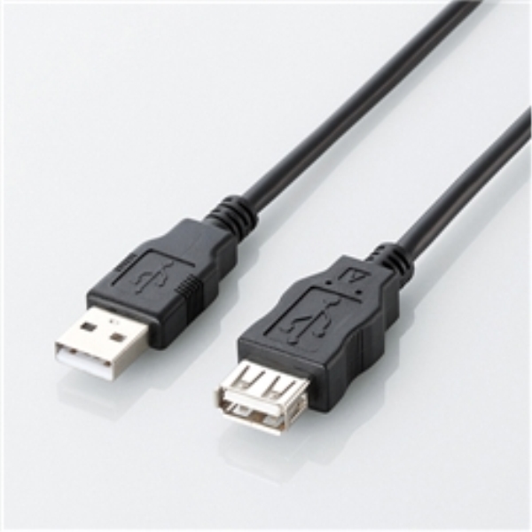 エコUSB2.0延長ケーブル/A-Aメスタイプ/エコ/5m/ブラック U2C-JE50BK