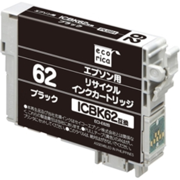 GRJ TCNCNJ[gbW/EPSON ICBK62Ή/ubN(痿) ECI-E62B