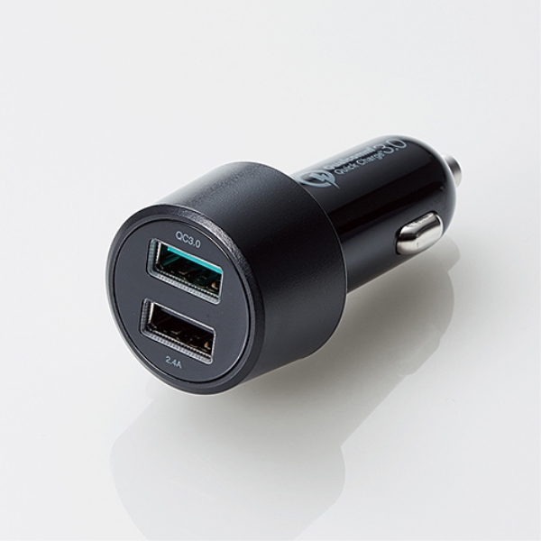 VK[`[W[/2USB|[g()/Quick Charge 3.0+USB1|[g(ő2.4A)/ubN MPA-CCUQ04BK