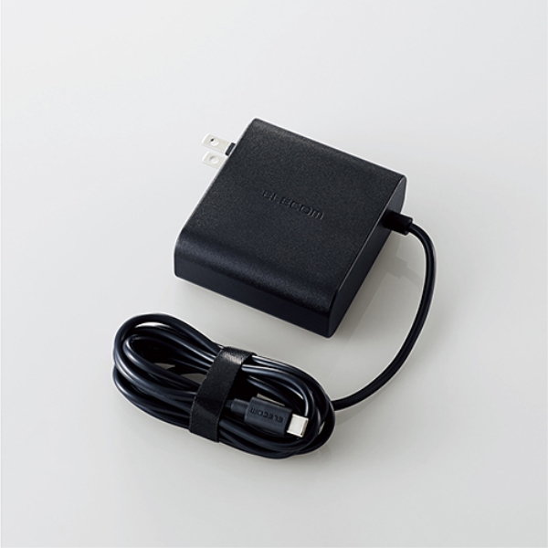 m[gPCpACA_v^[/Type-C/USB Power DeliveryΉ/65W/P[ǔ^/2m/ubN ACDC-PD0465BK