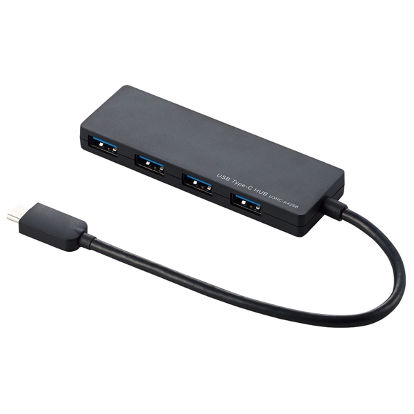 USB3.1(Gen1)HUB/Type-C/AX4|[g/oXp[/15cmP[u/ubN U3HC-A429BBK