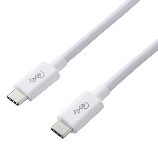 USB4P[u/C-C^Cv/Fؕi/USB Power DeliveryΉ/40Gbps/0.8m/zCg USB4-CC5P08WH