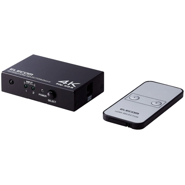 HDMIؑ֊/4K60PΉ/2|[g/21o/pRt/ubN DH-SW4KP21BK