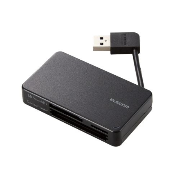 [_C^/P[u[^Cv/USB3.0Ή/P[u6cm/SD+microSD+CFΉ/ubN MR3-K303BK