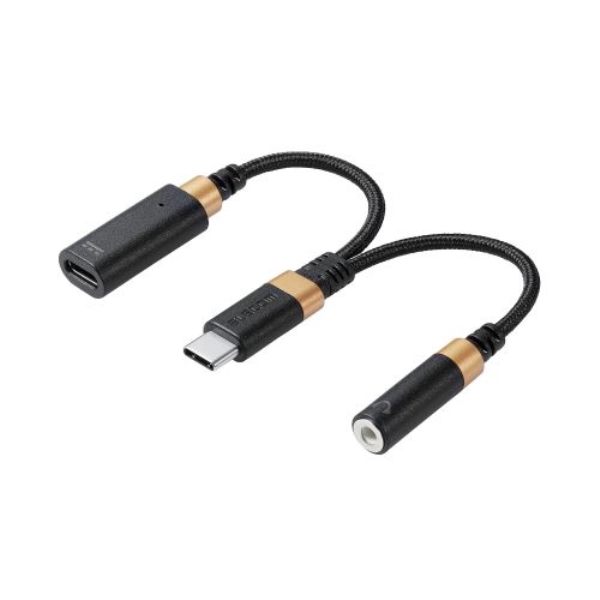 ϊP[u/ϋv/USB Type-C to 3.5mmXeI~j[q/DAC/nC]Ή/d|[gt/PDΉ/ubN MPA-C35CSDPDBK