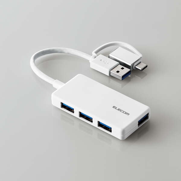 USB HUB/USB5Gbps/Type-CϊA_v^t/RpNg/oXp[/4|[g/zCg U3H-CA4004BWH